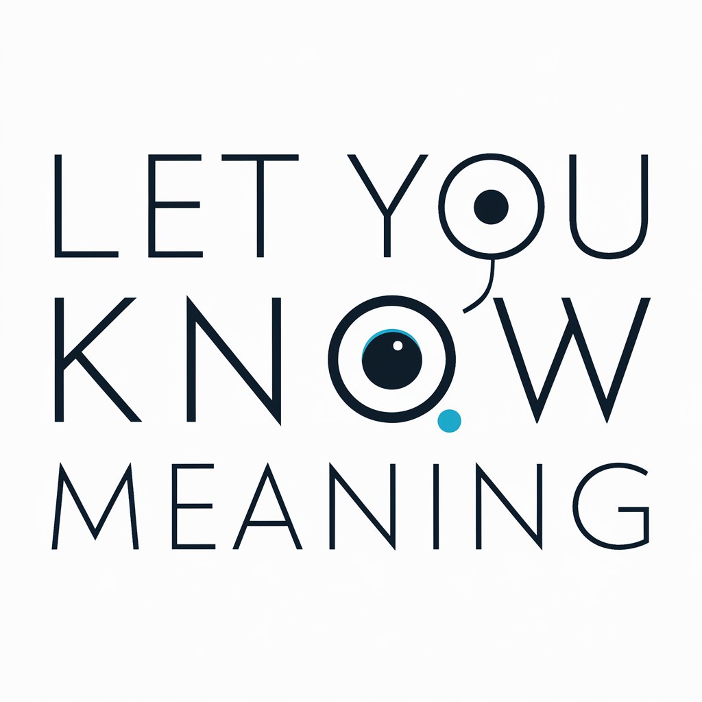 Let You Know meaning?