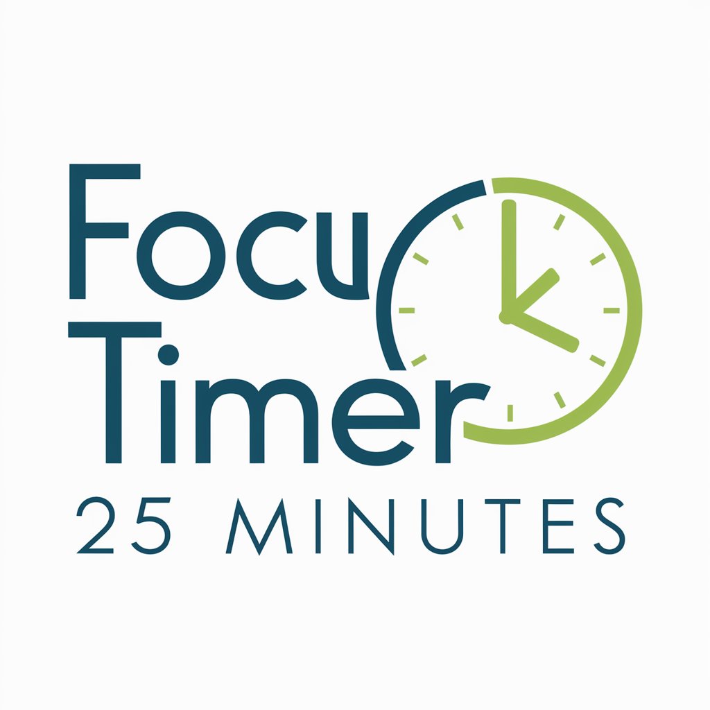 Focus Timer 25 minites in GPT Store