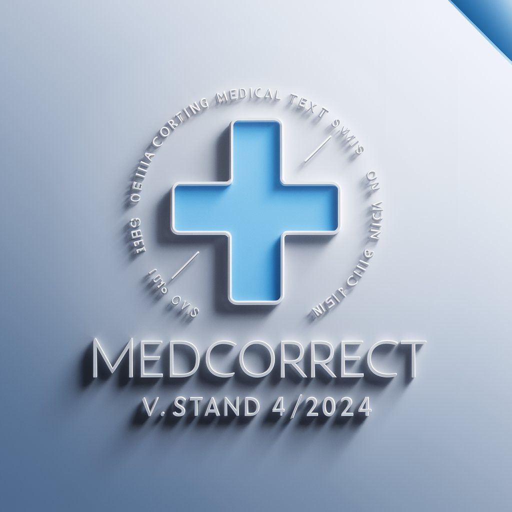 MedCorrect V1.10 - Stand 1/2024 in GPT Store
