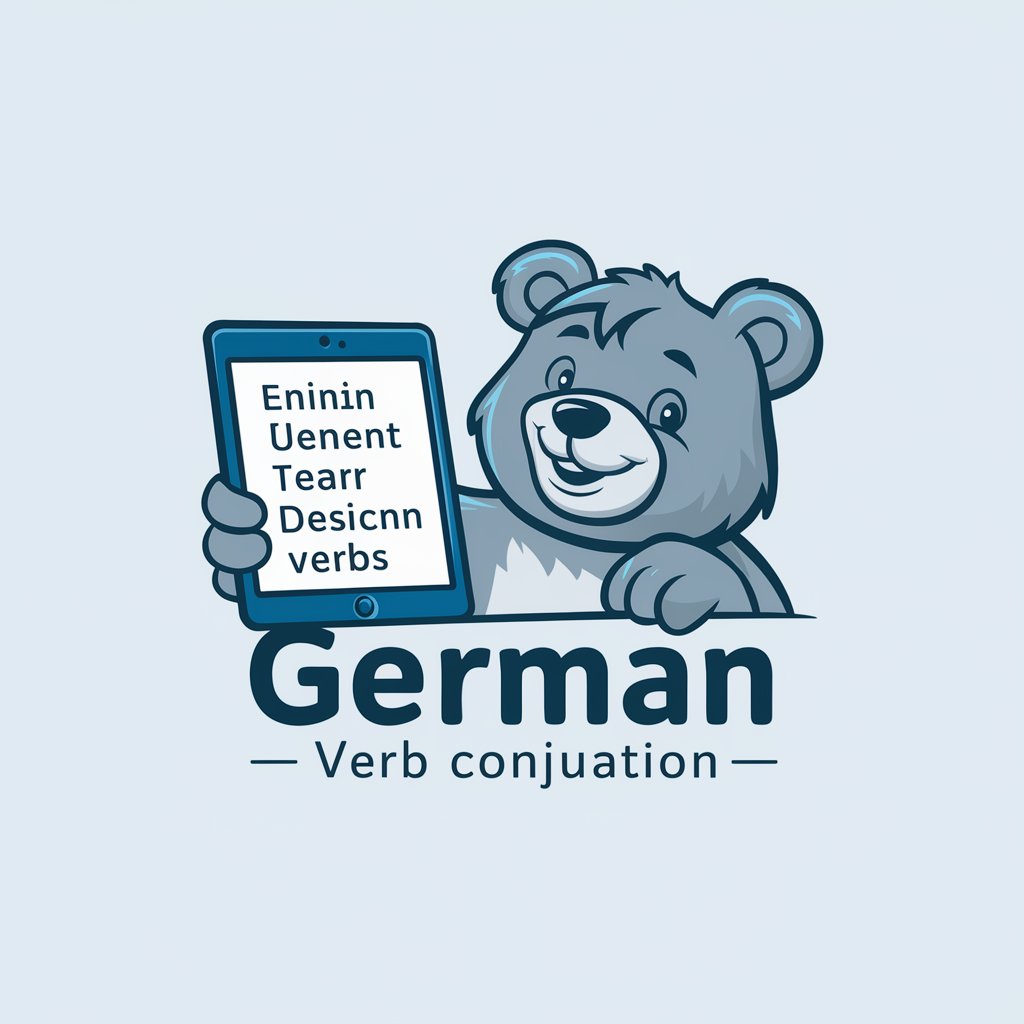 ドイツ語の動詞変化と例文を出すクマさん in GPT Store