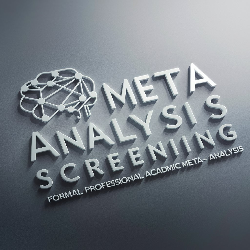 Meta Analysis Screening