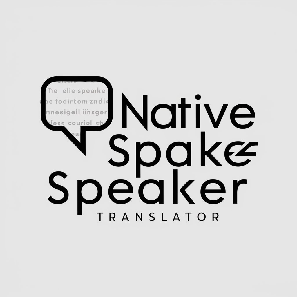 Native Speaker Translator