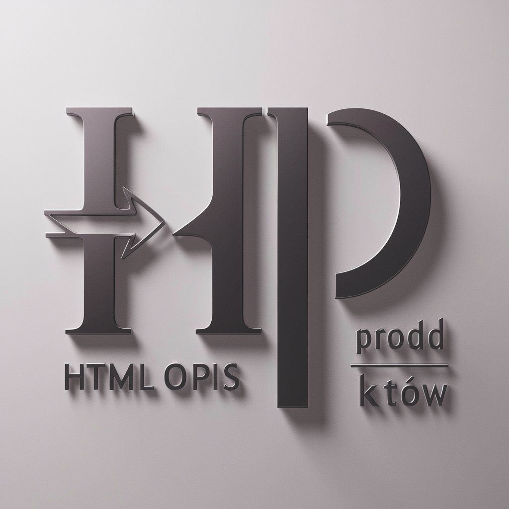 HTML Opis Produktów in GPT Store