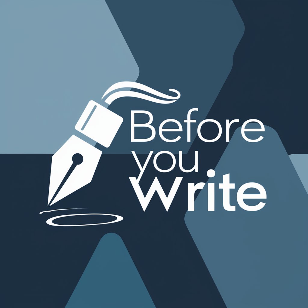 Before you write