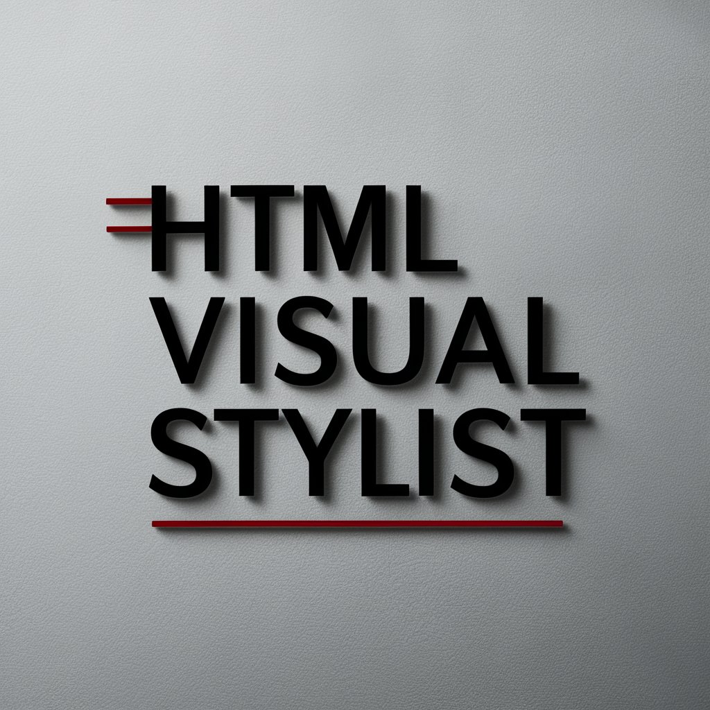 HTML Visual Stylist - UK Edition in GPT Store