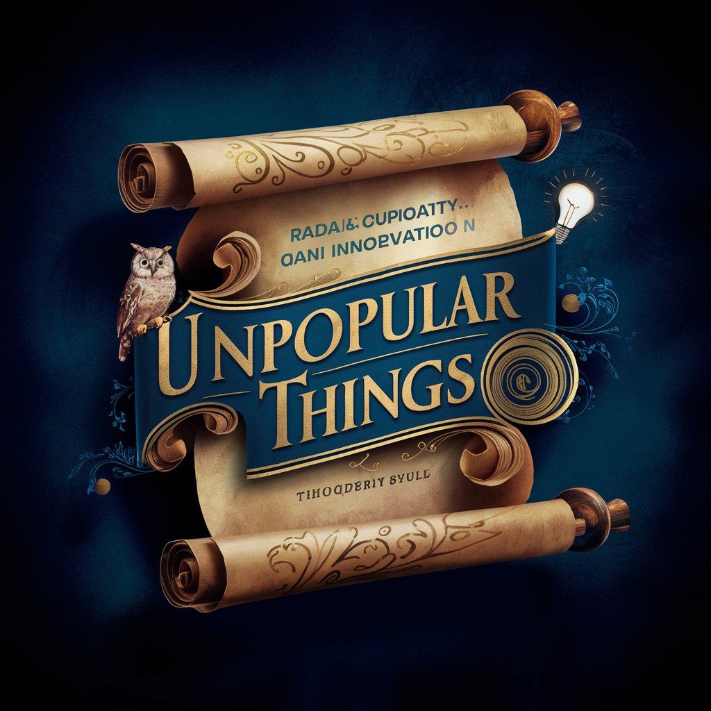 Unpopular things📜