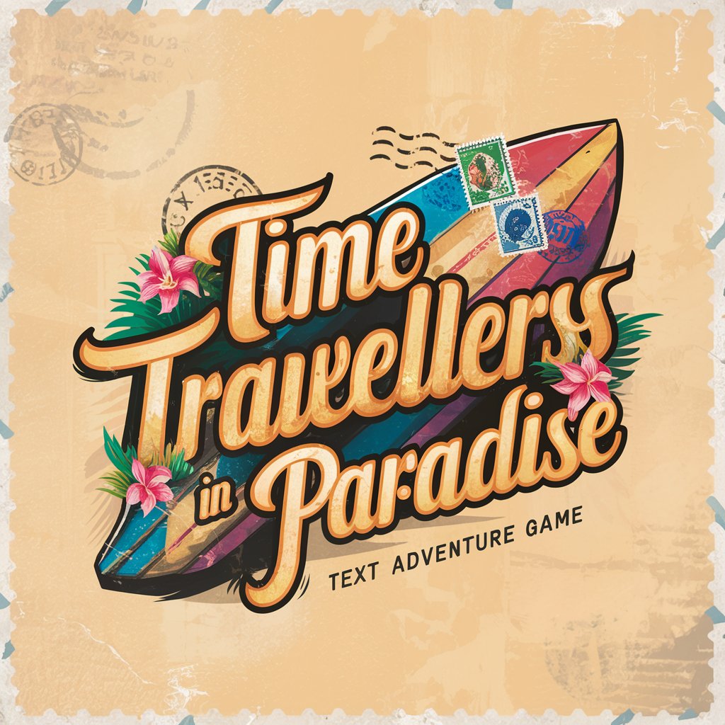 Time Travellers in Paradise, a text adventure game