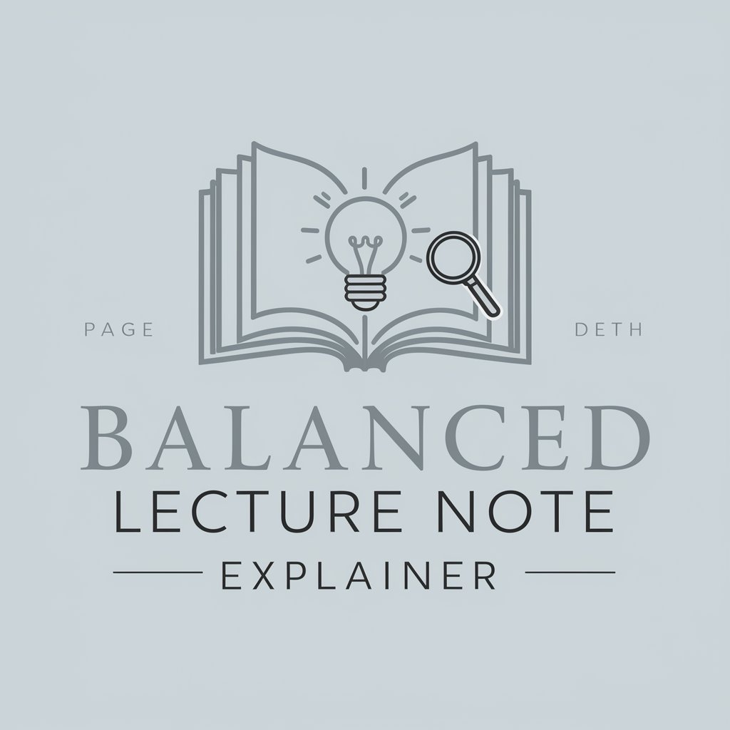 Balanced Lecture Note Explainer