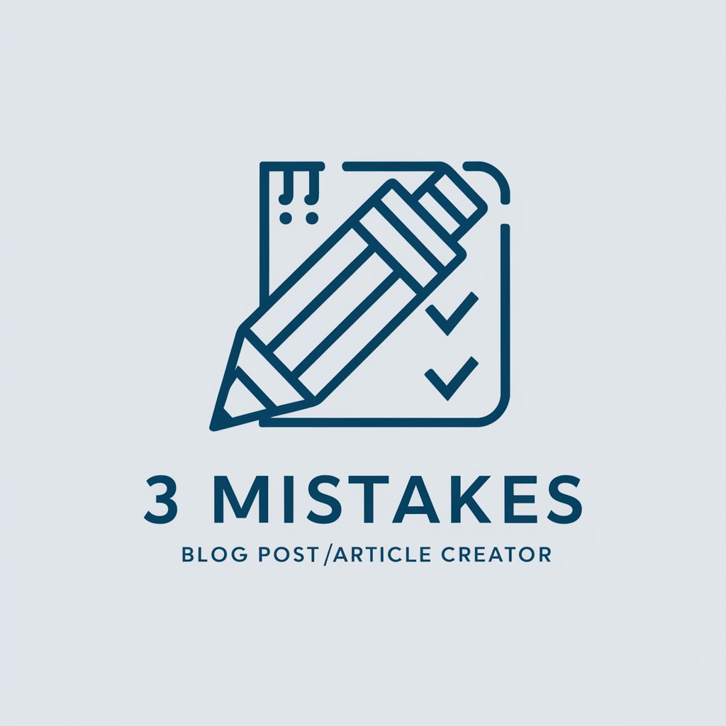 3 Mistakes Blog Post/Article Creator