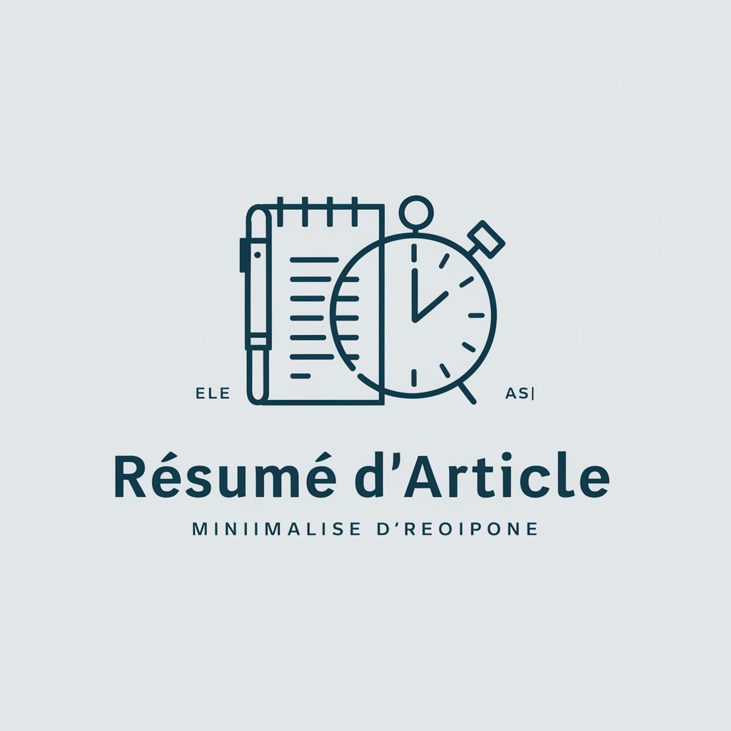 Résumé d'article in GPT Store