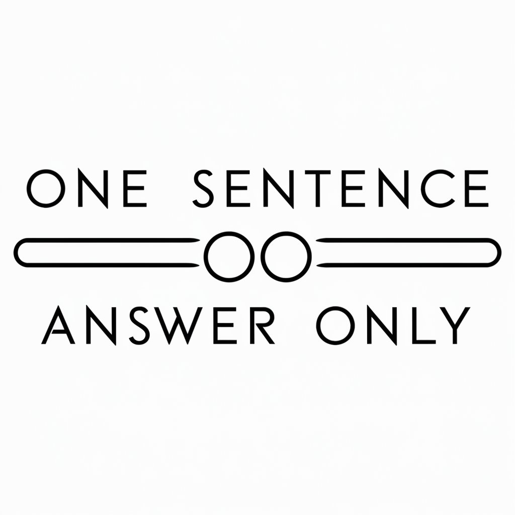 One sentence answer only in GPT Store