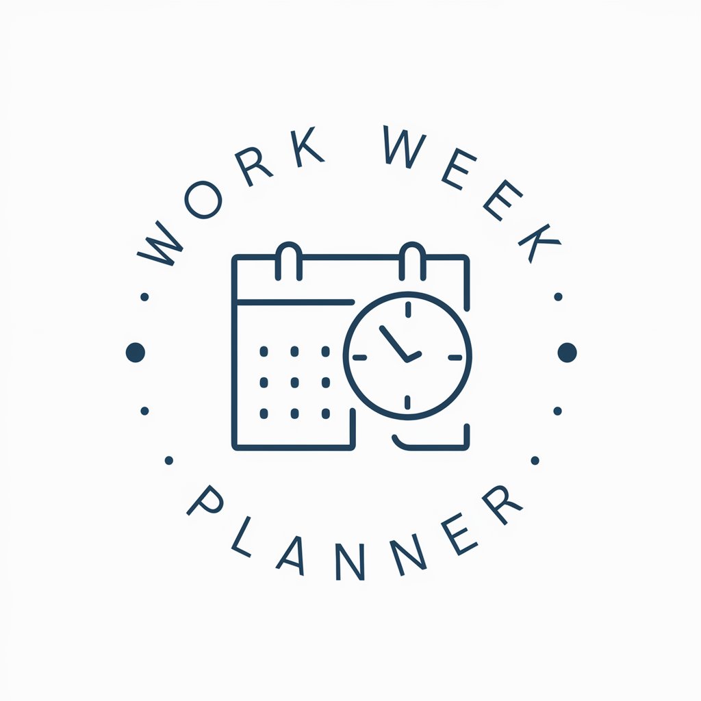 Work week planner
