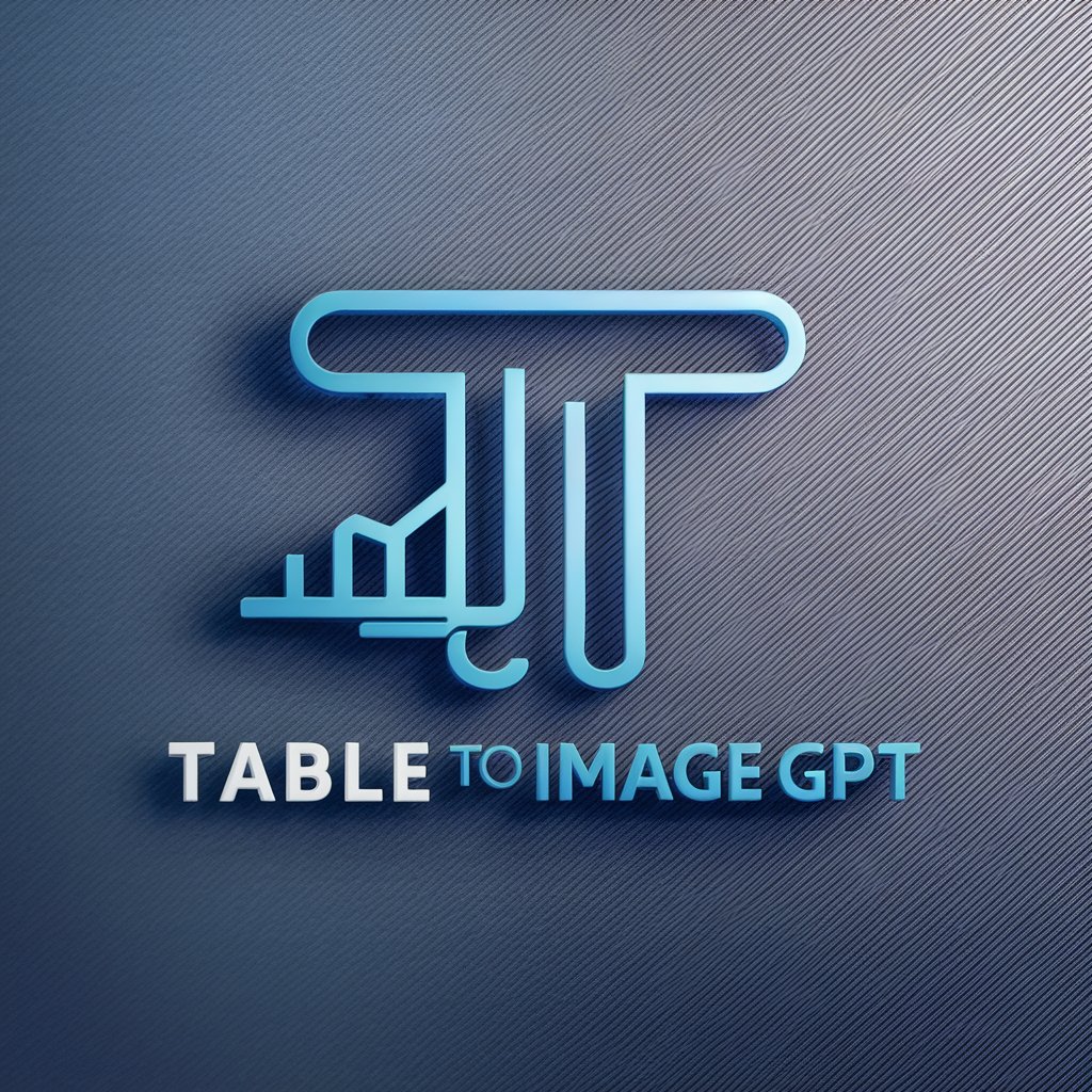 Table to Image GPT in GPT Store