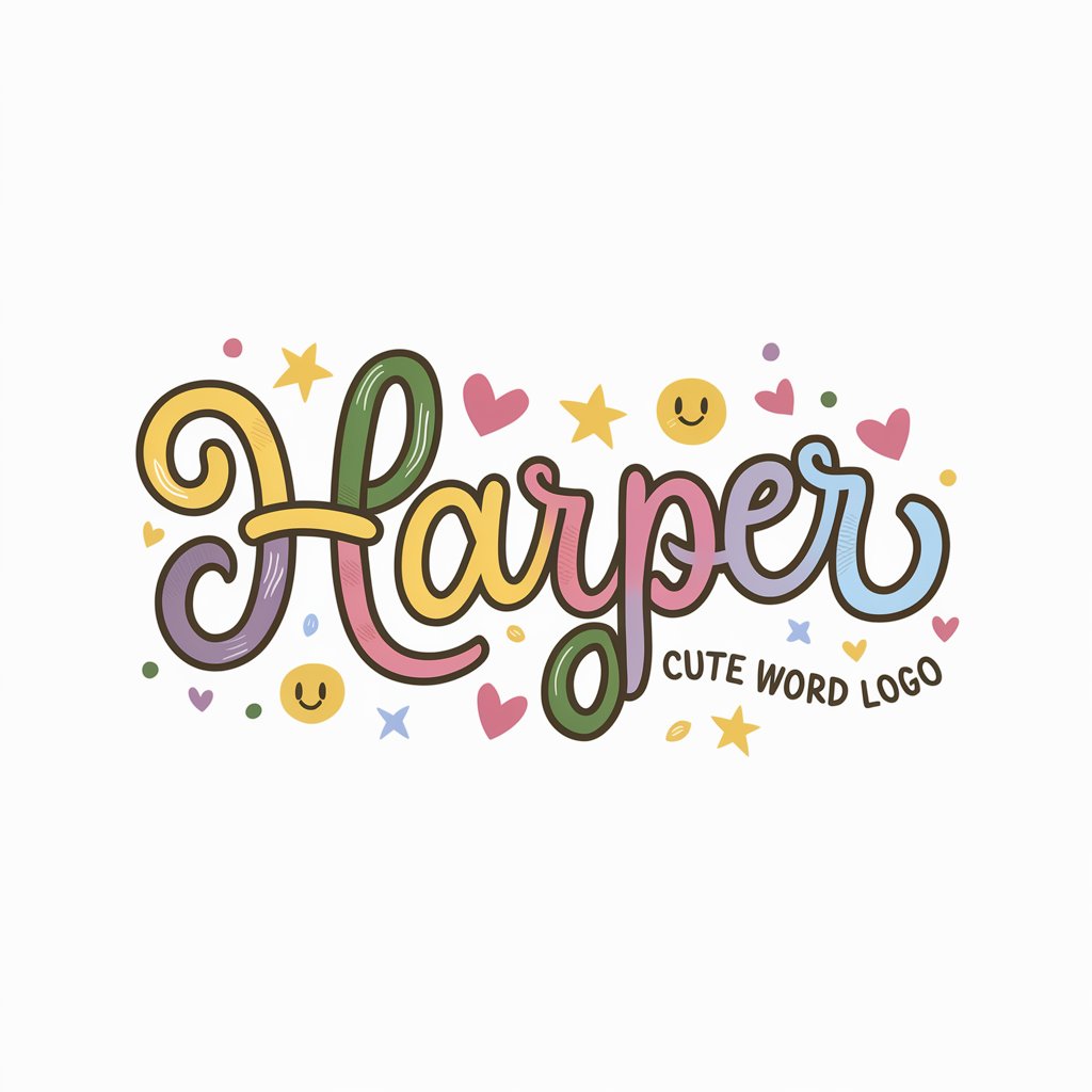 Harper Cute Word Logo Design
