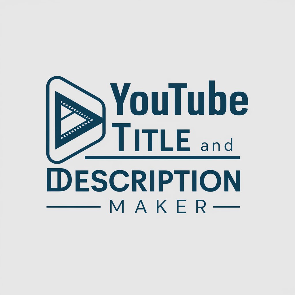 Yotube Title and Description Maker in GPT Store