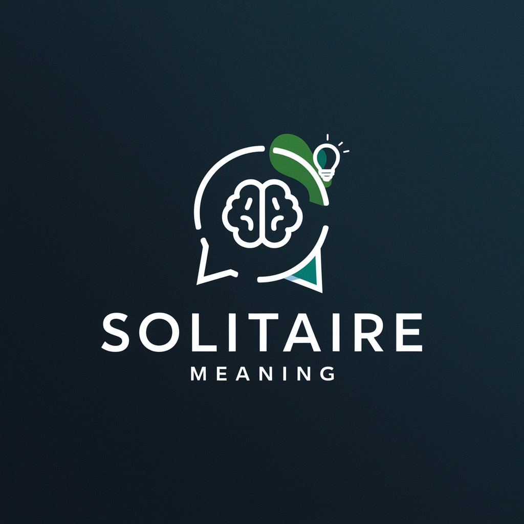 Solitaire meaning?