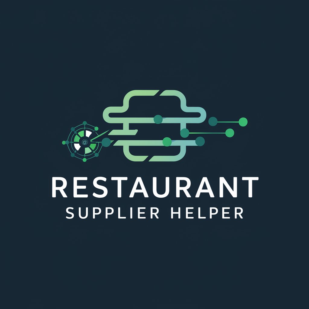 Restaurant Supplier Helper in GPT Store