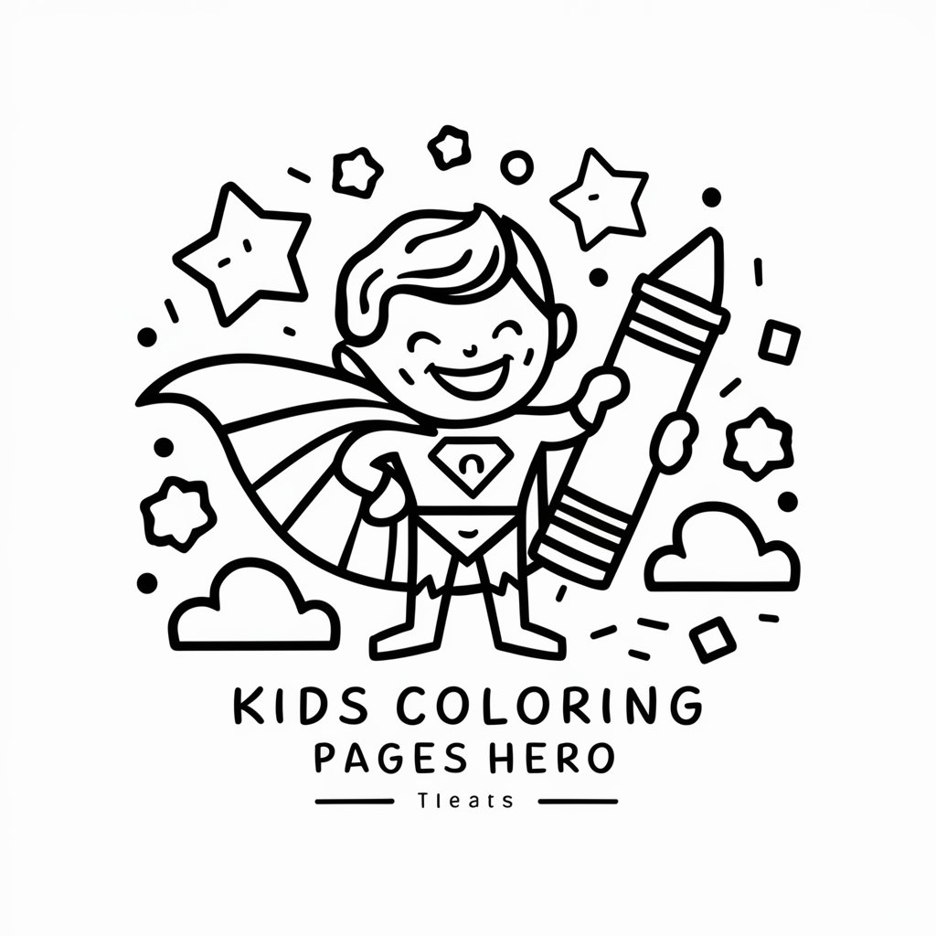 Kids Coloring Pages Hero in GPT Store