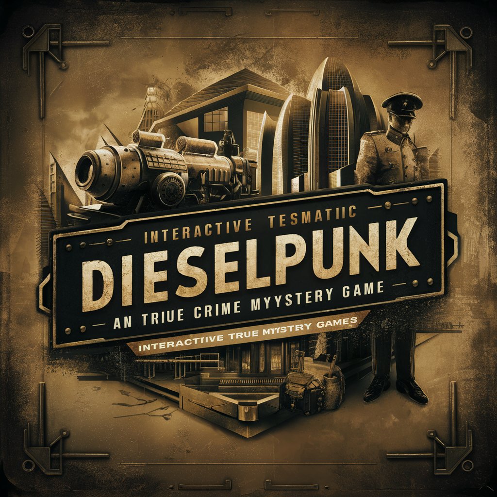 Dieselpunk Detective, a text adventure game in GPT Store
