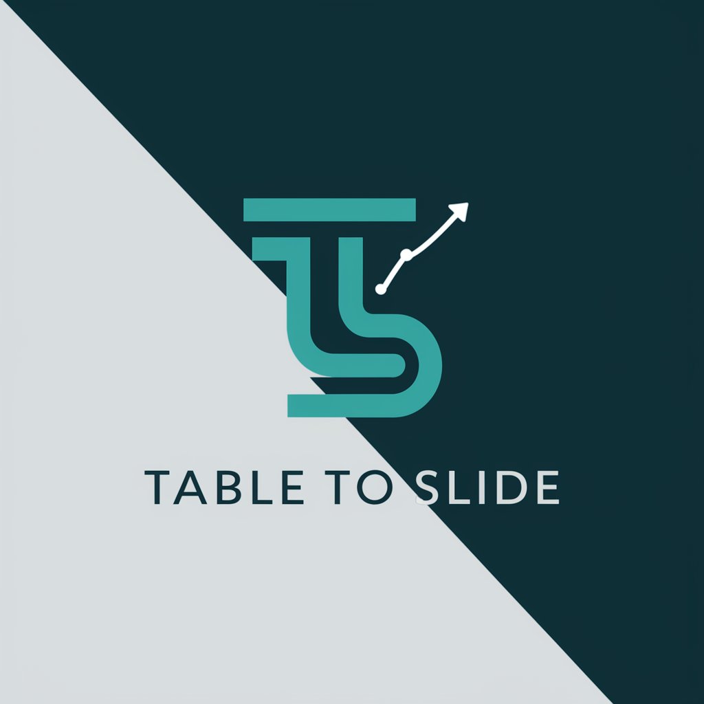 table to slide in GPT Store