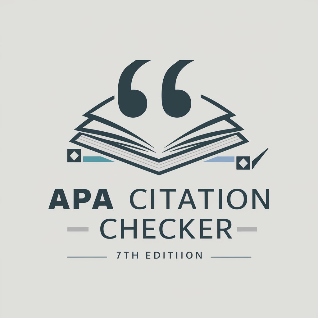 APA Citation Checker - 7th edition in GPT Store