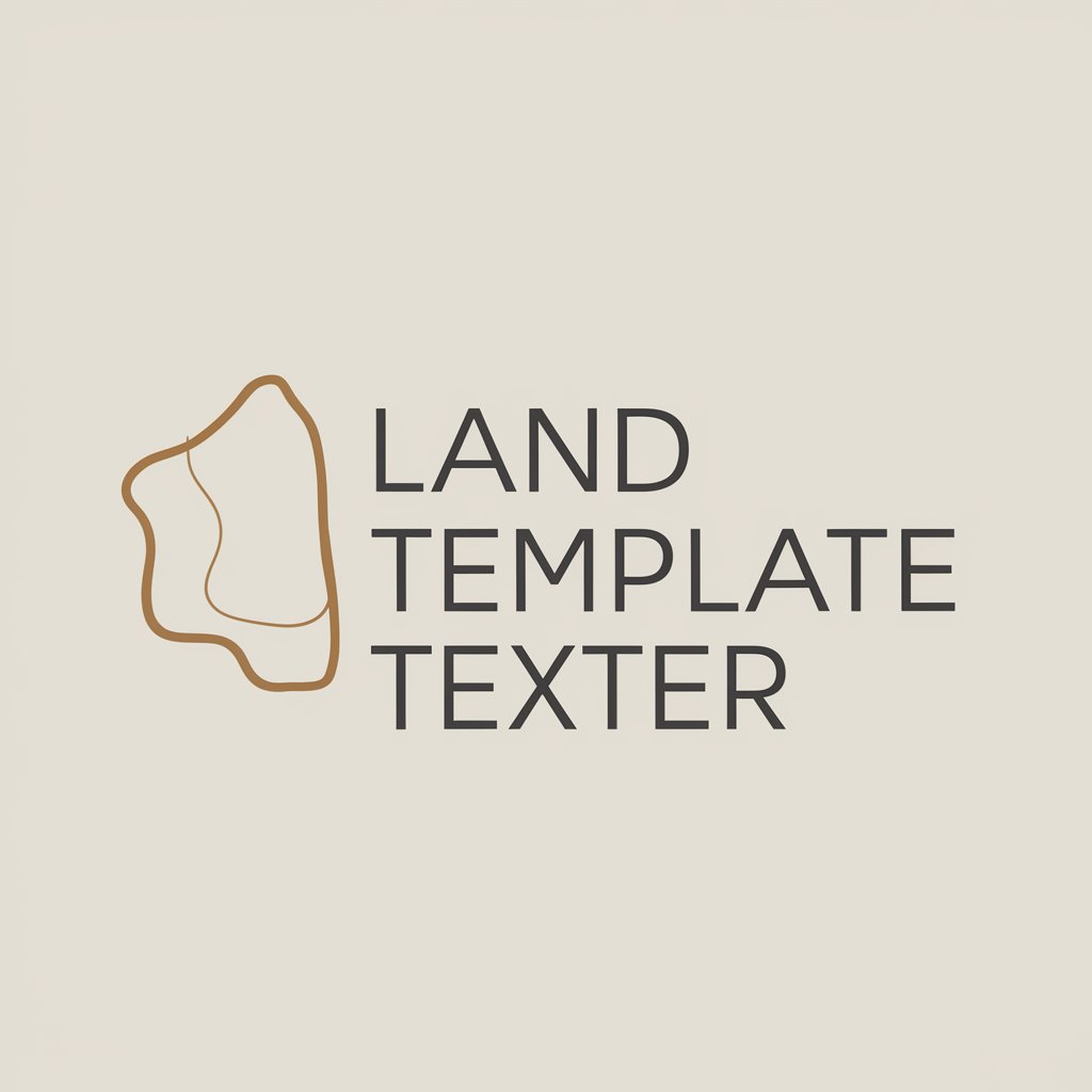 Land Template Texter