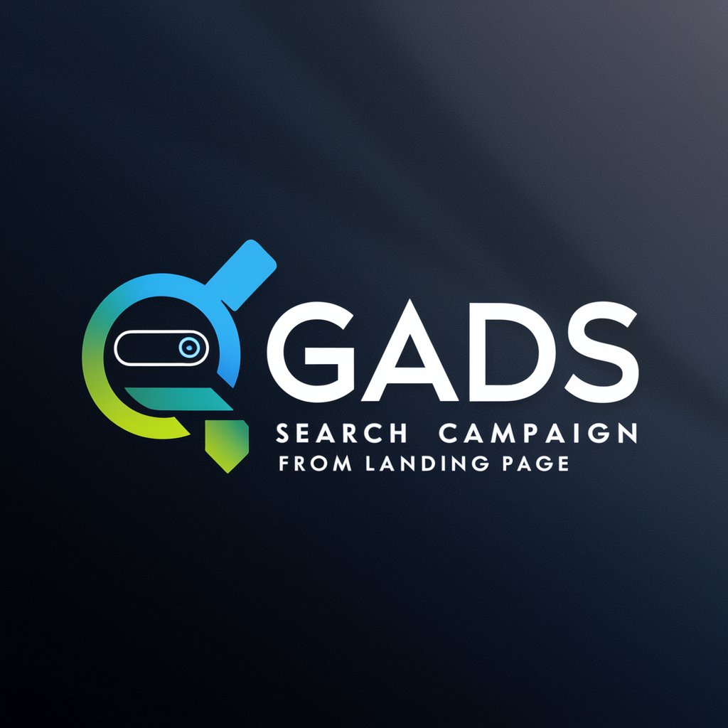 GADS Search campaign from landing page