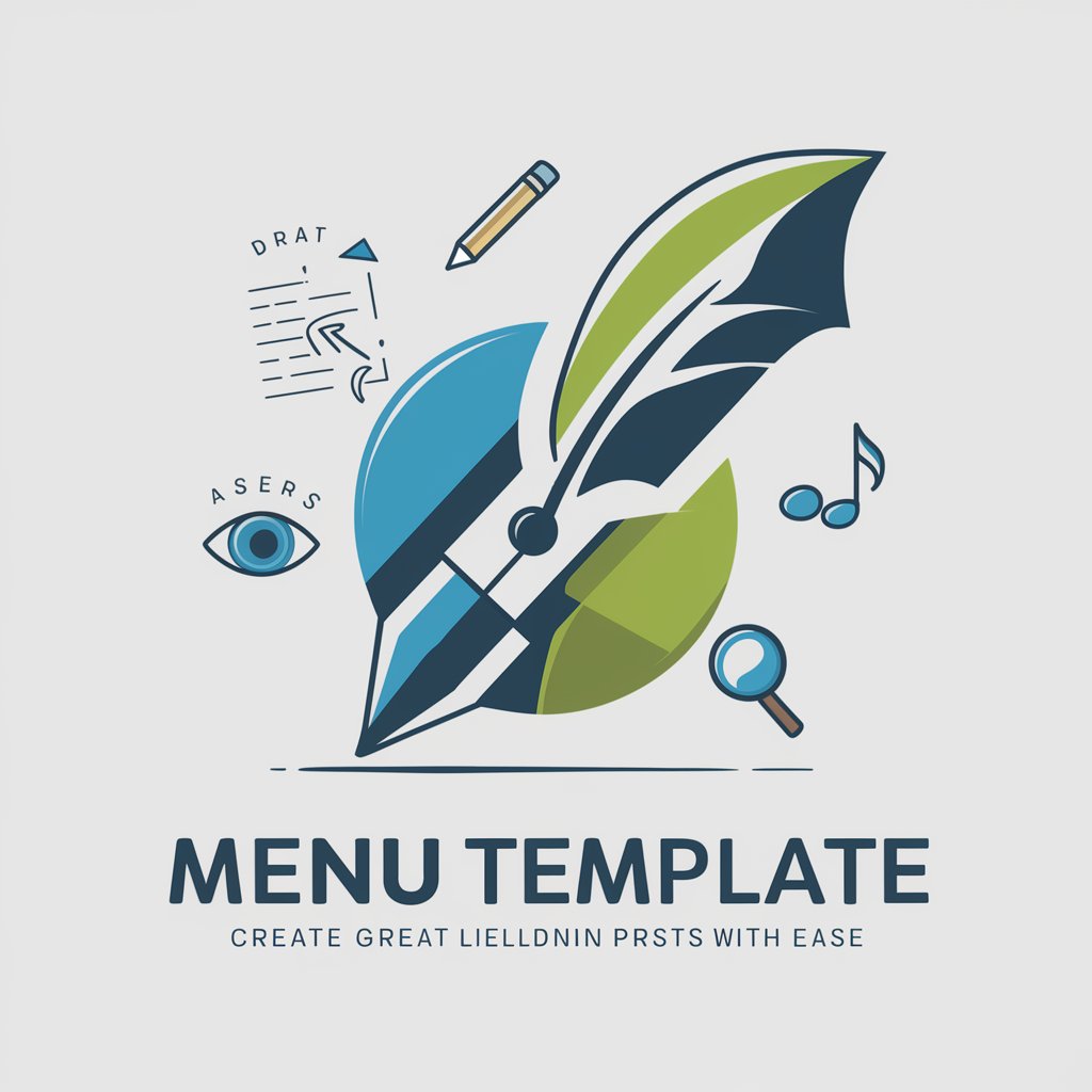 menu template in GPT Store