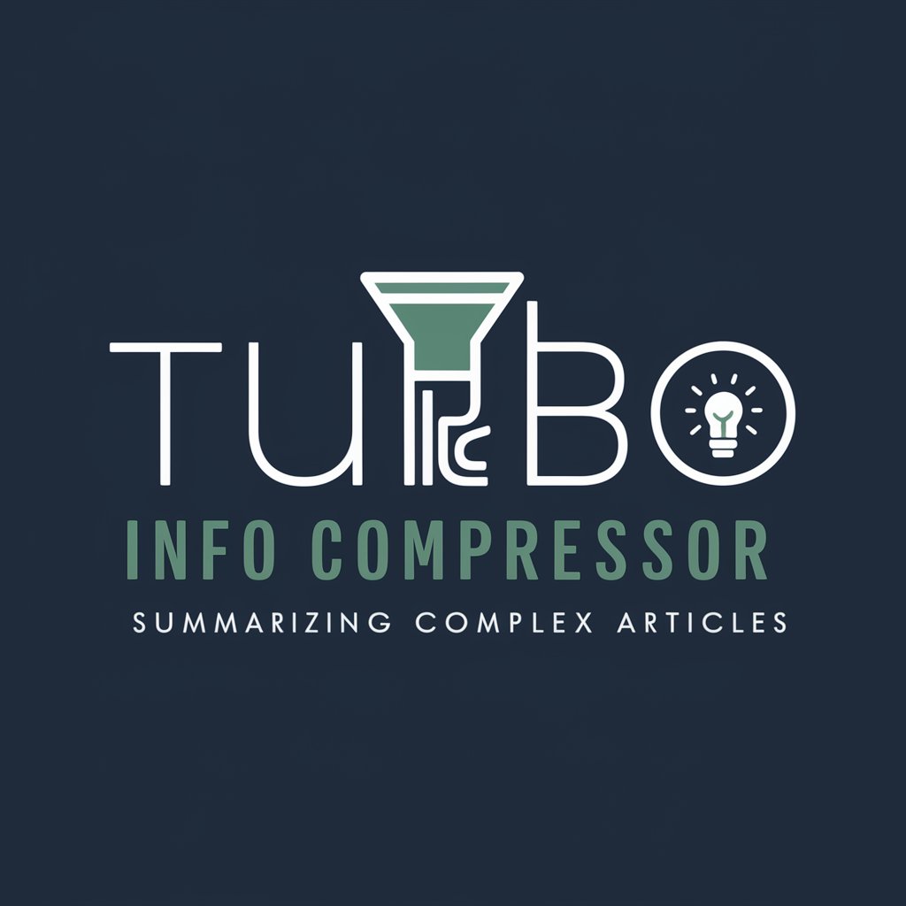 Turbo Info Compressor in GPT Store