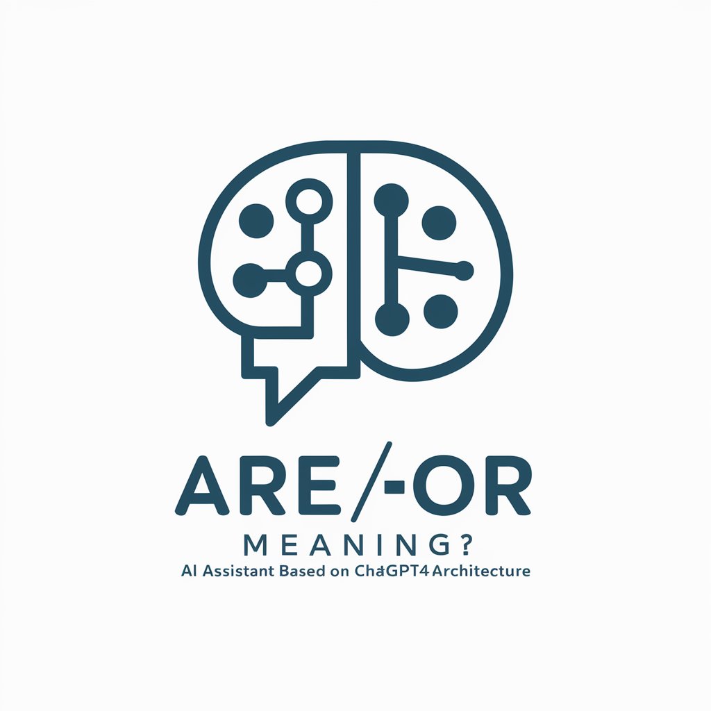 Are/Or meaning?