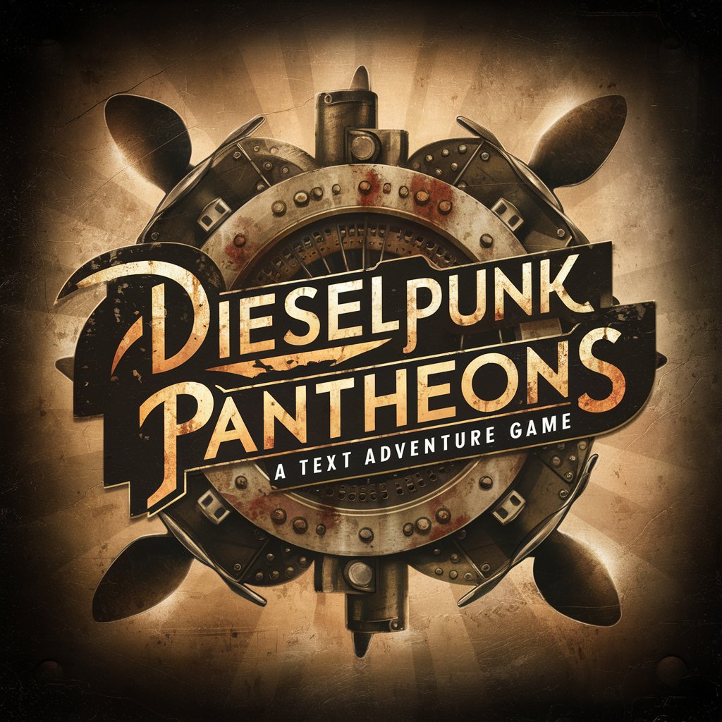 Dieselpunk Pantheons, a text adventure game in GPT Store