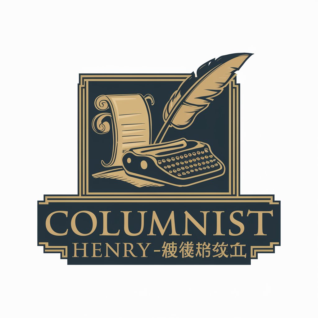 Columnist Henry-专栏作家亨利 in GPT Store