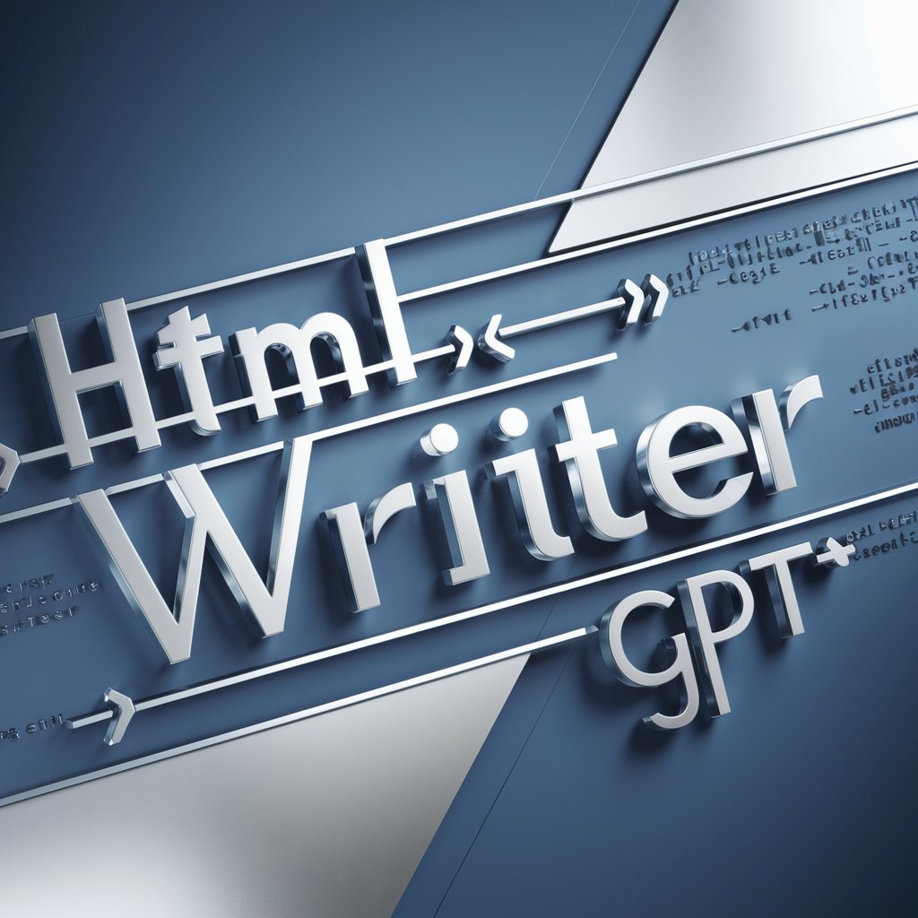 HTML Writer GPT in GPT Store