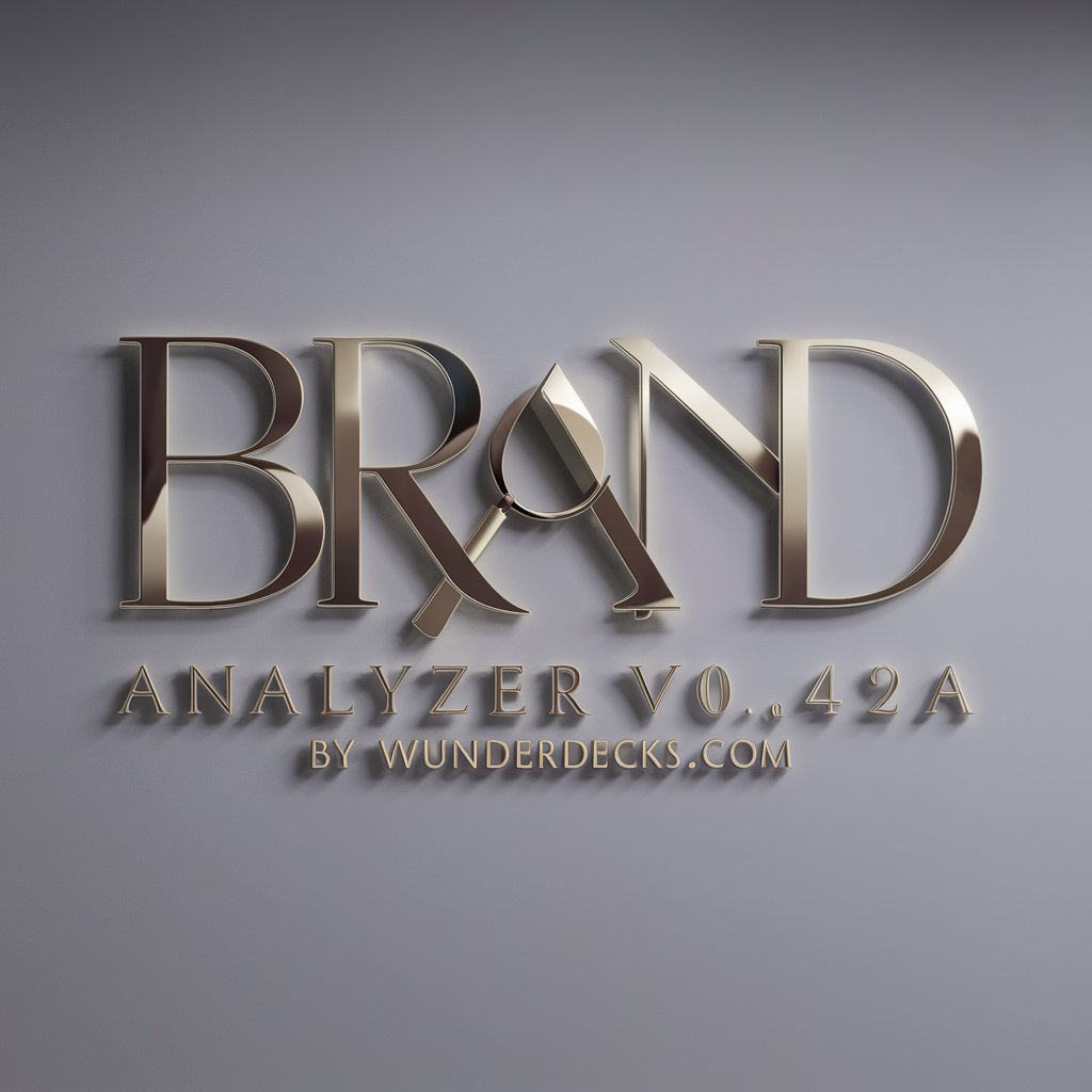 Brand Analyzer v0.42a by wunderdecks.com in GPT Store