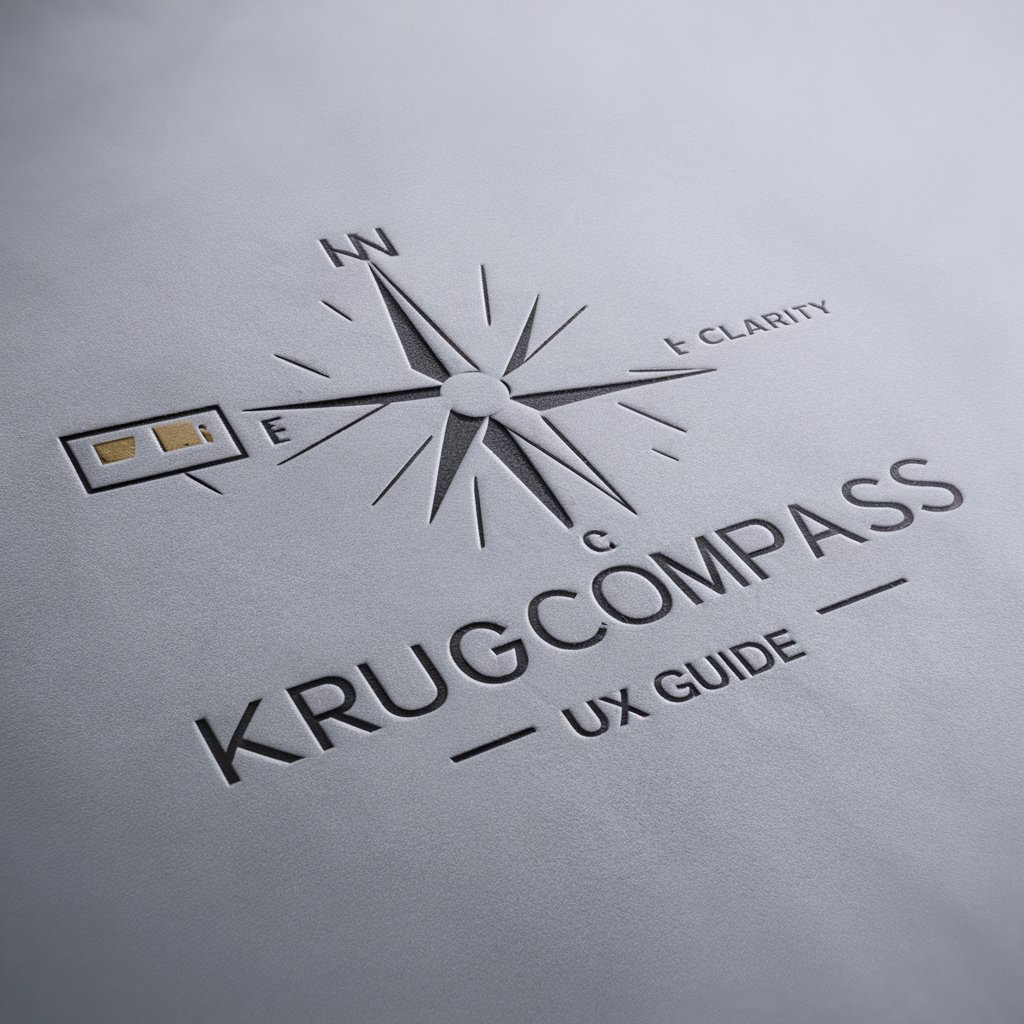 KrugCompass UX Guide // Web Usability Expert in GPT Store