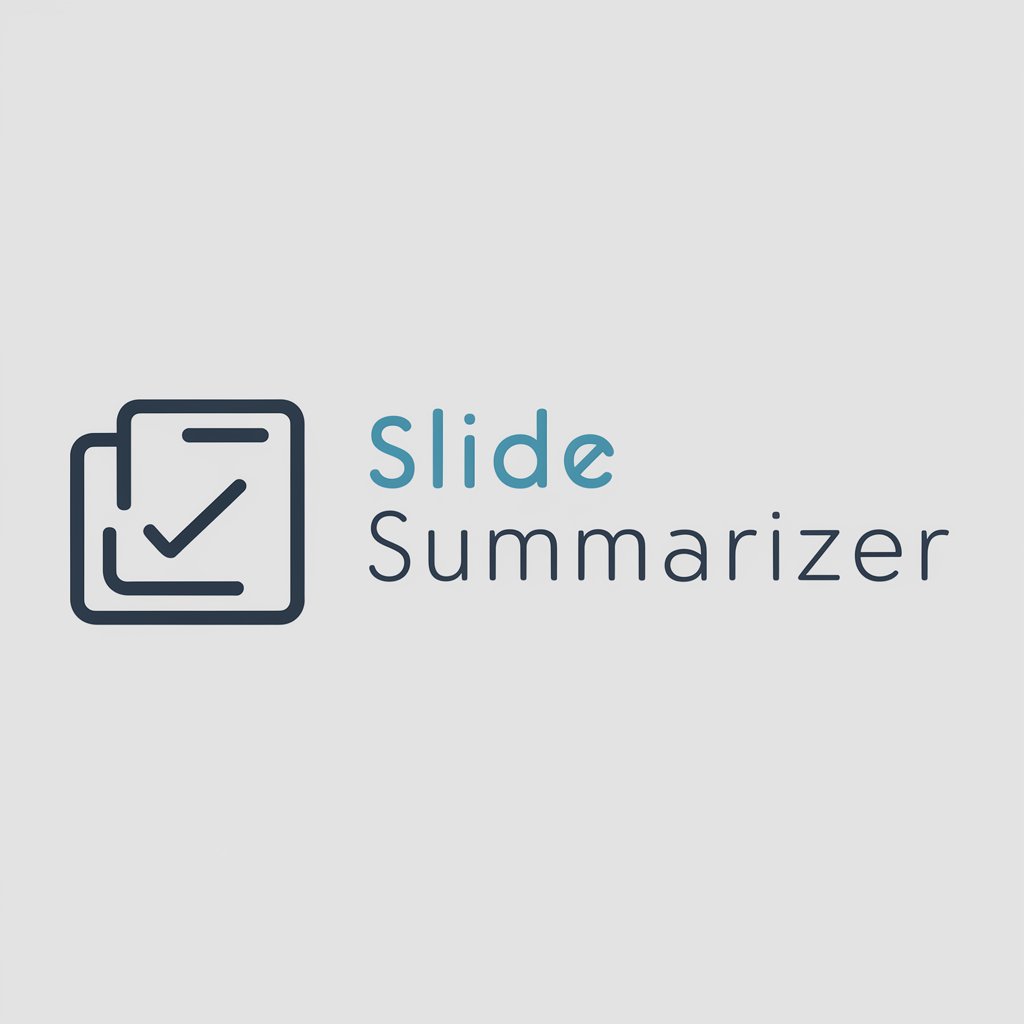 Slide Summarizer in GPT Store