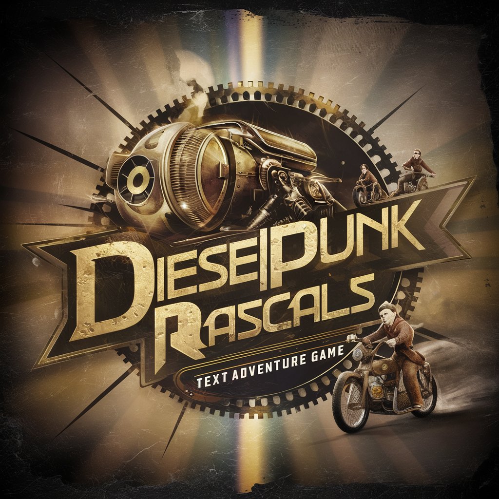 Dieselpunk Rascals, a text adventure game in GPT Store