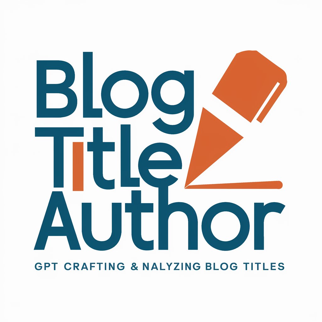 Blog Title Author