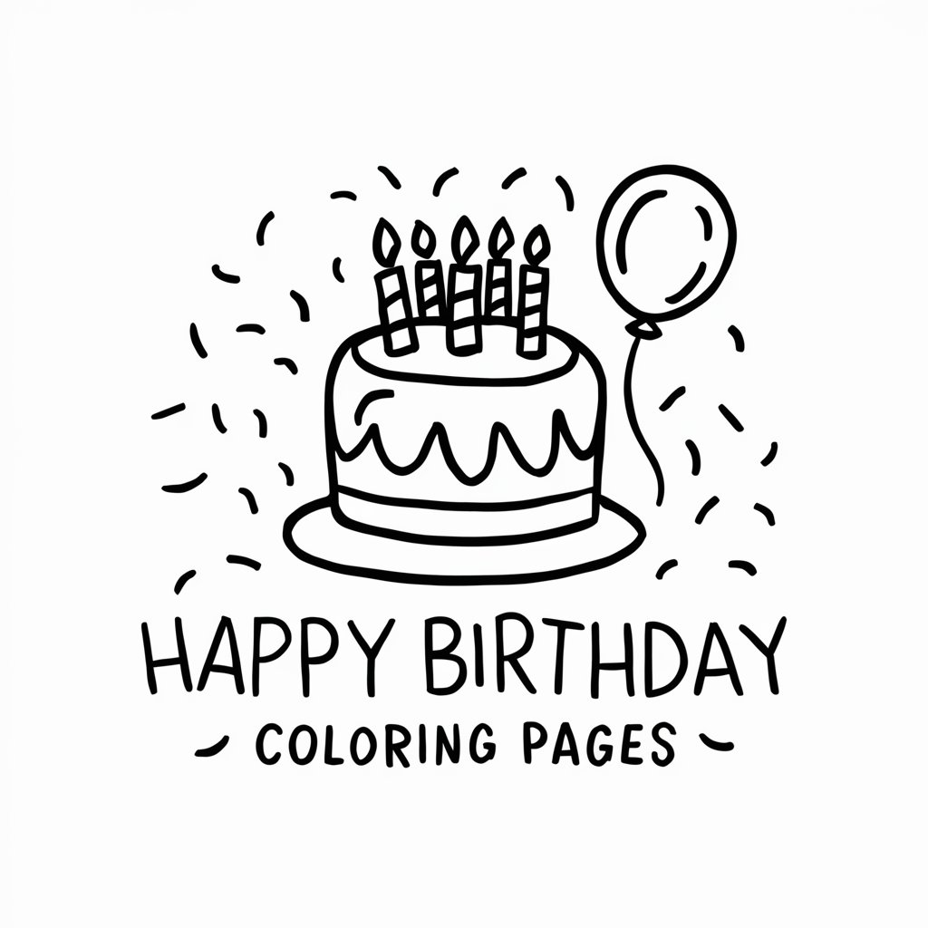 Birthday Coloring Page Creator in GPT Store