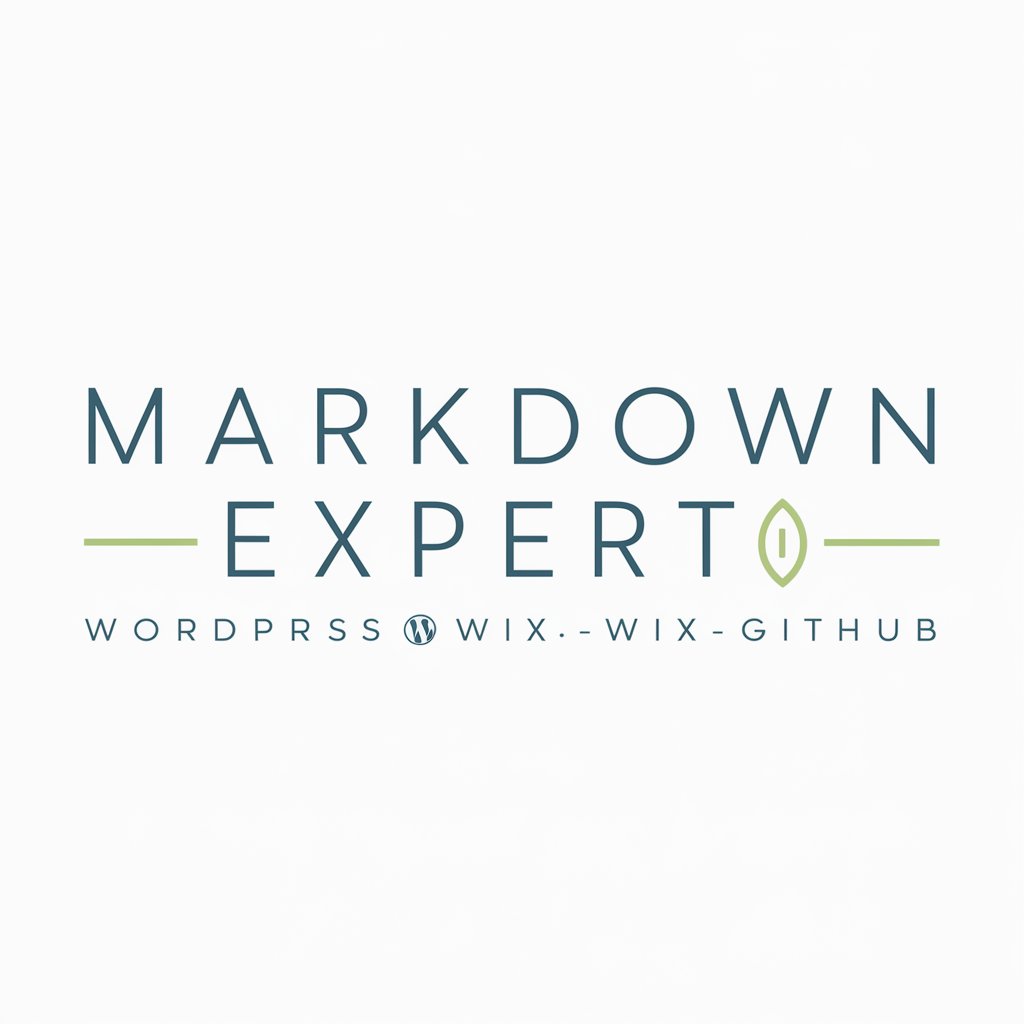 Markdown expert | WordpressWixGithub in GPT Store