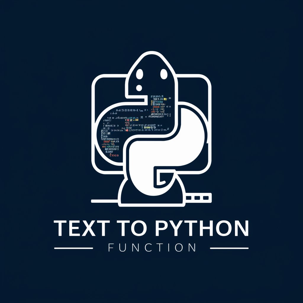 Text to Python function