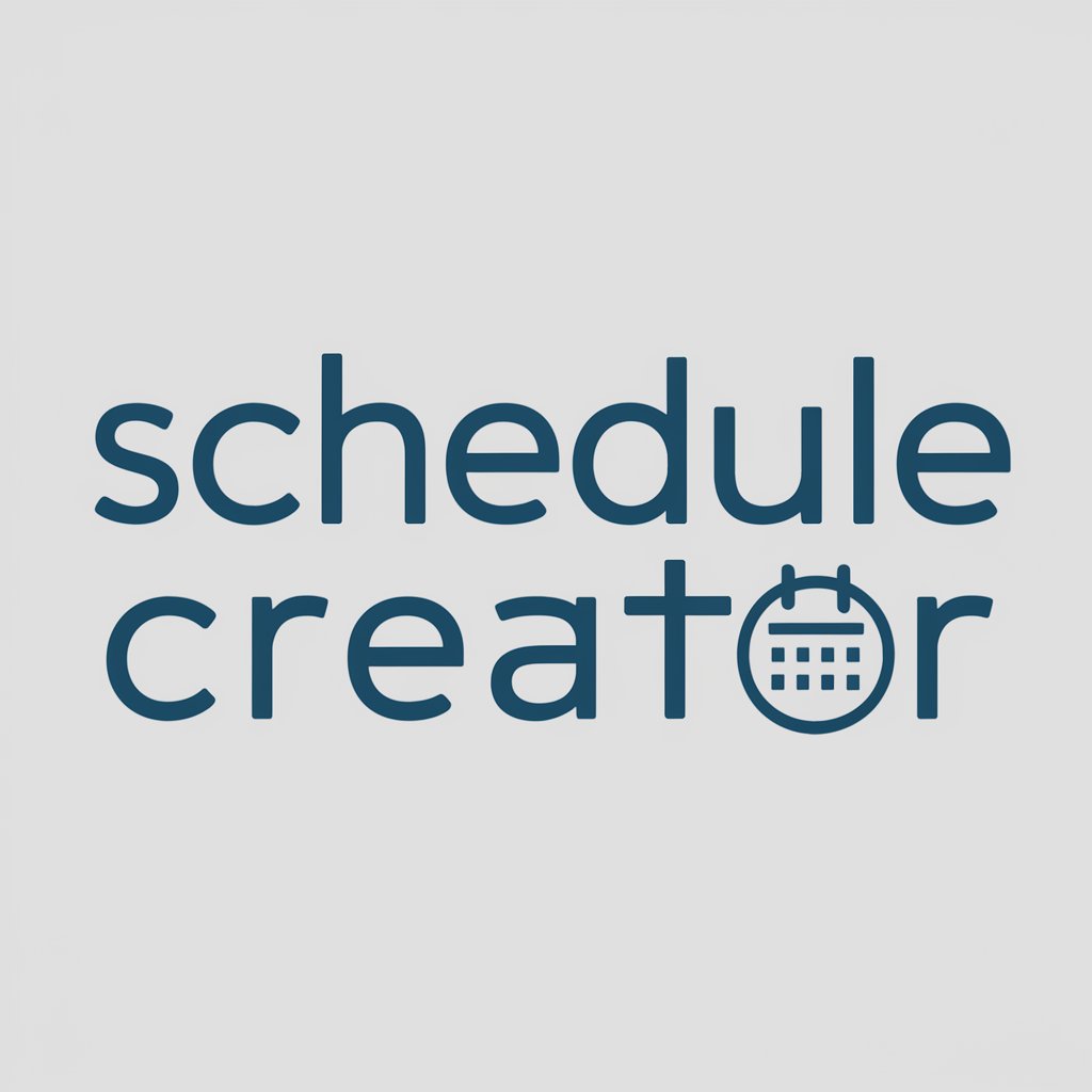 Schedule Creator in GPT Store