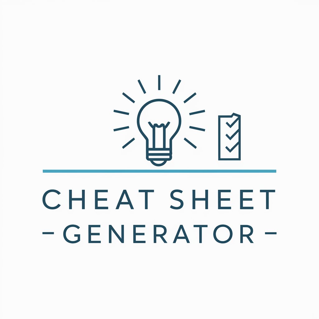 Cheat Sheet Generator