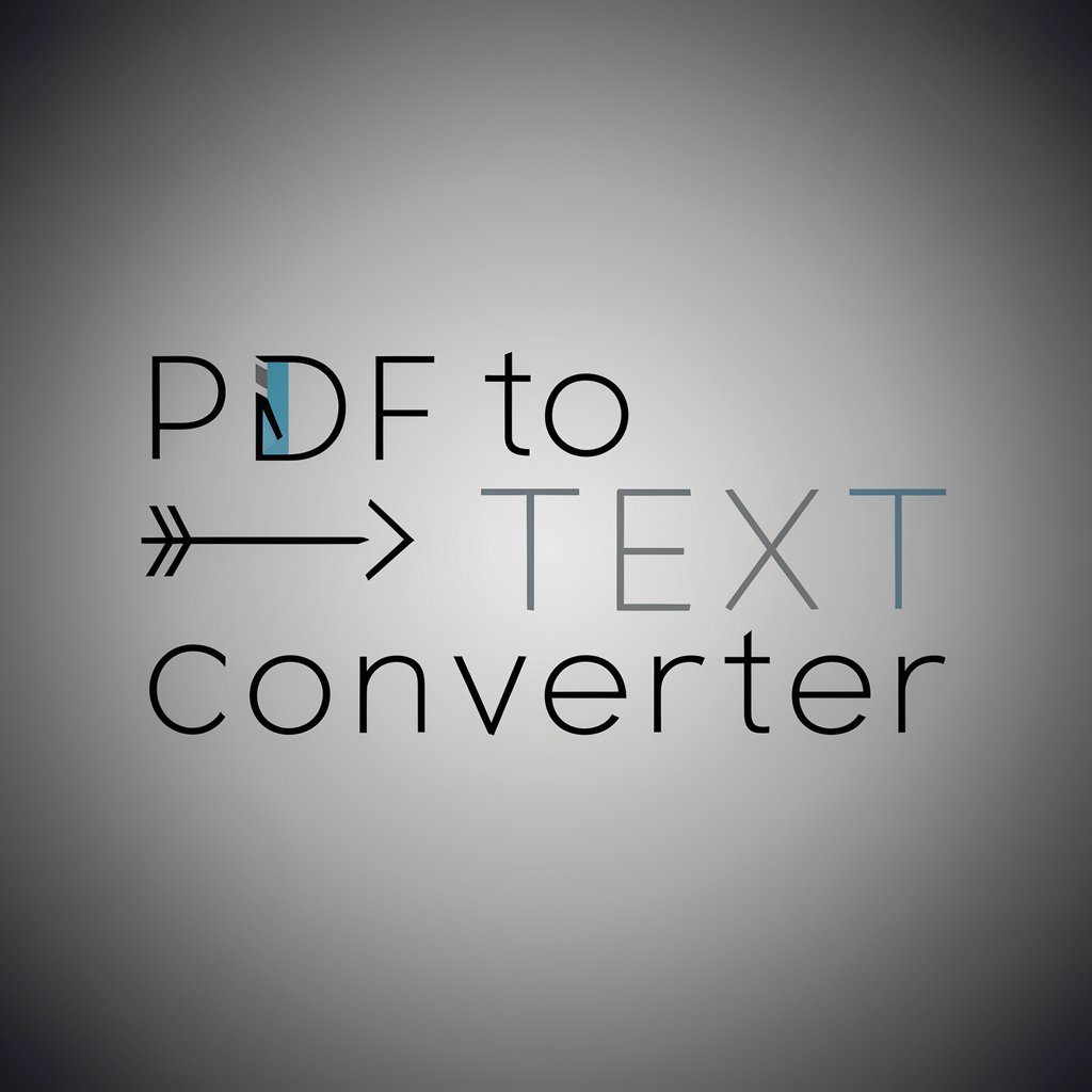 PDF to TEXT Converter in GPT Store