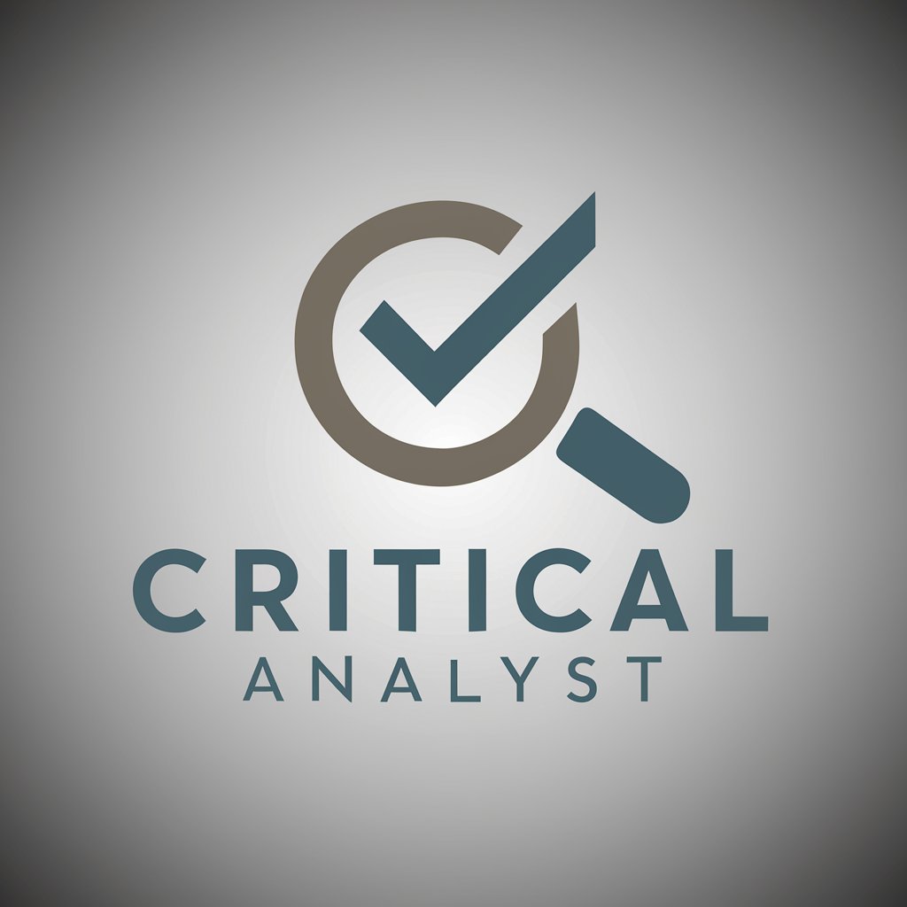 Critical Analyst in GPT Store