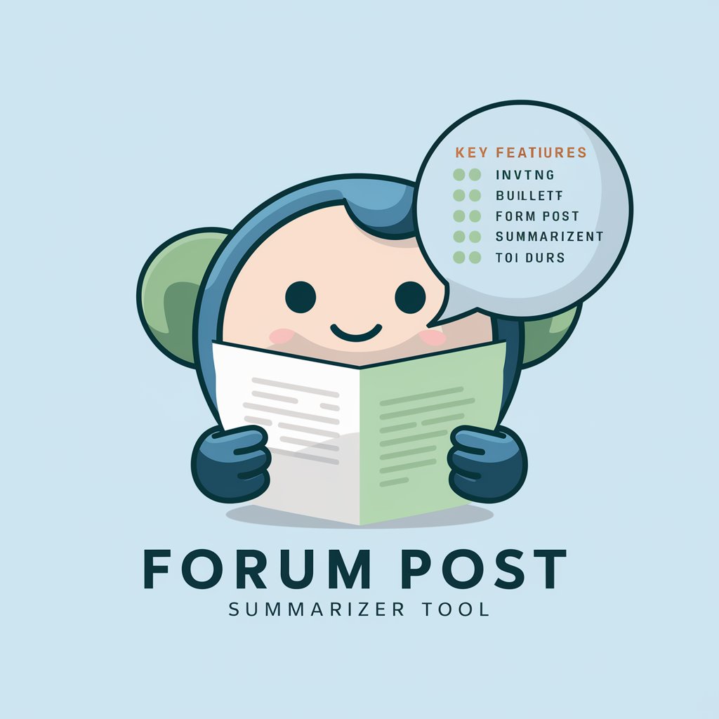 Forum Post Summarizer in GPT Store