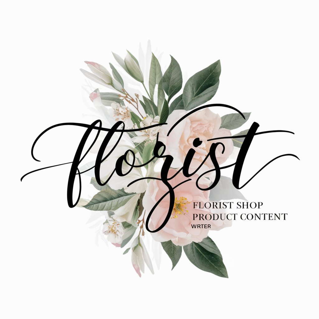 Florist Shop Product Content Writer in GPT Store