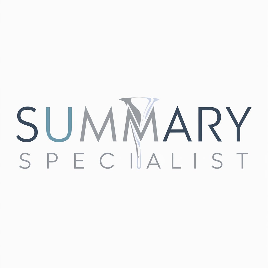 Summary Specialist in GPT Store