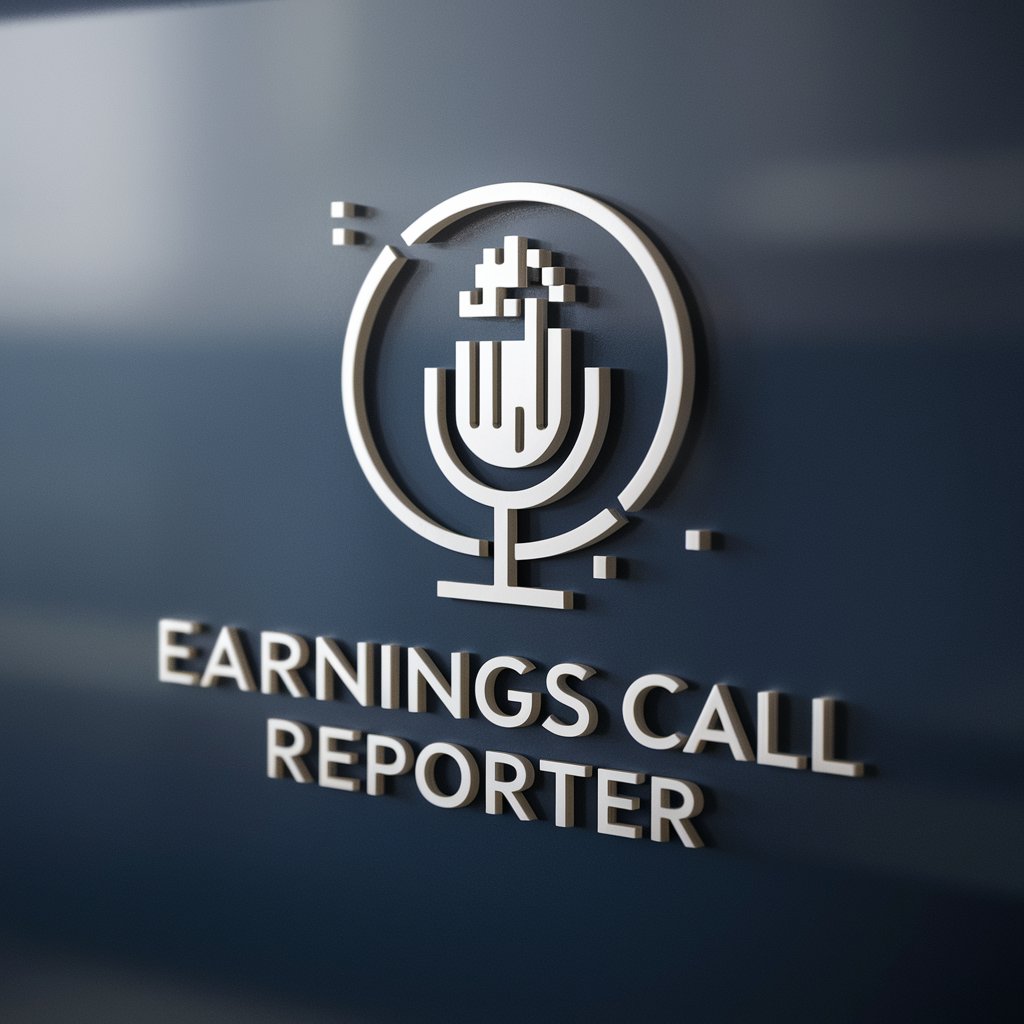 Earnings Call Reporter in GPT Store