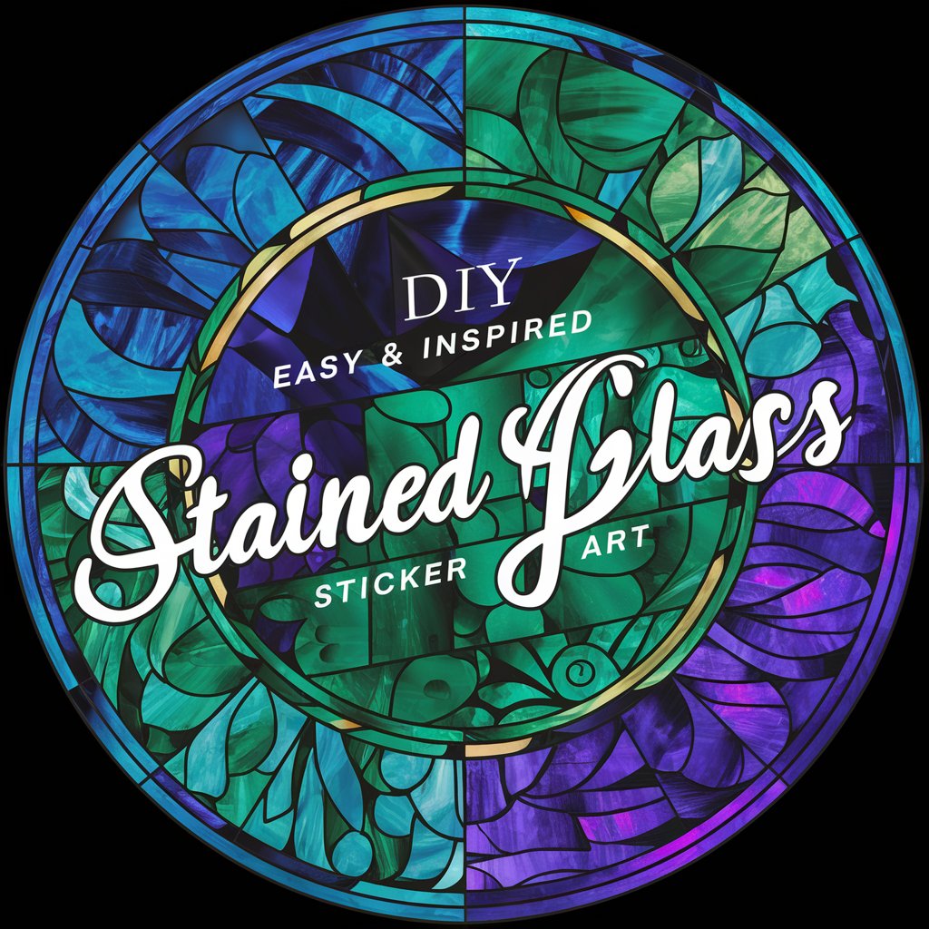 DIY Easy & Inspired Stained Glass Sticker Art